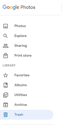 recuperar capturas de pantalla eliminadas de Google Photos
