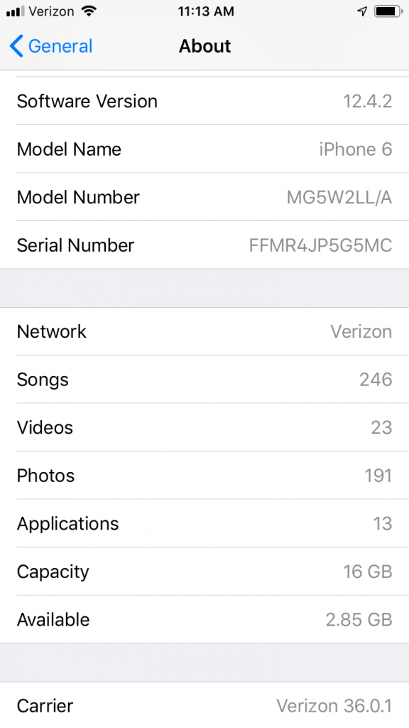 Si mi iPhone dice buscar, consulte las actualizaciones de los operadores