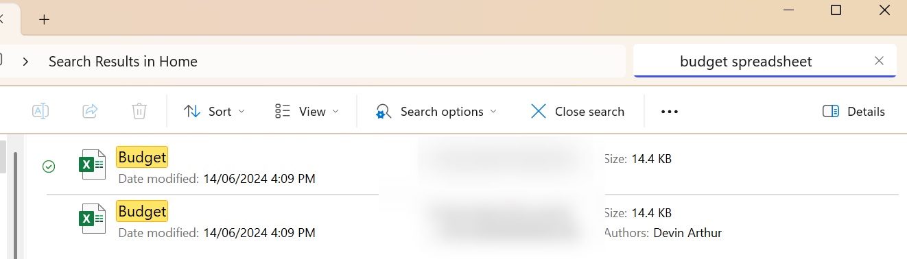 Buscar IA en el explorador de archivos