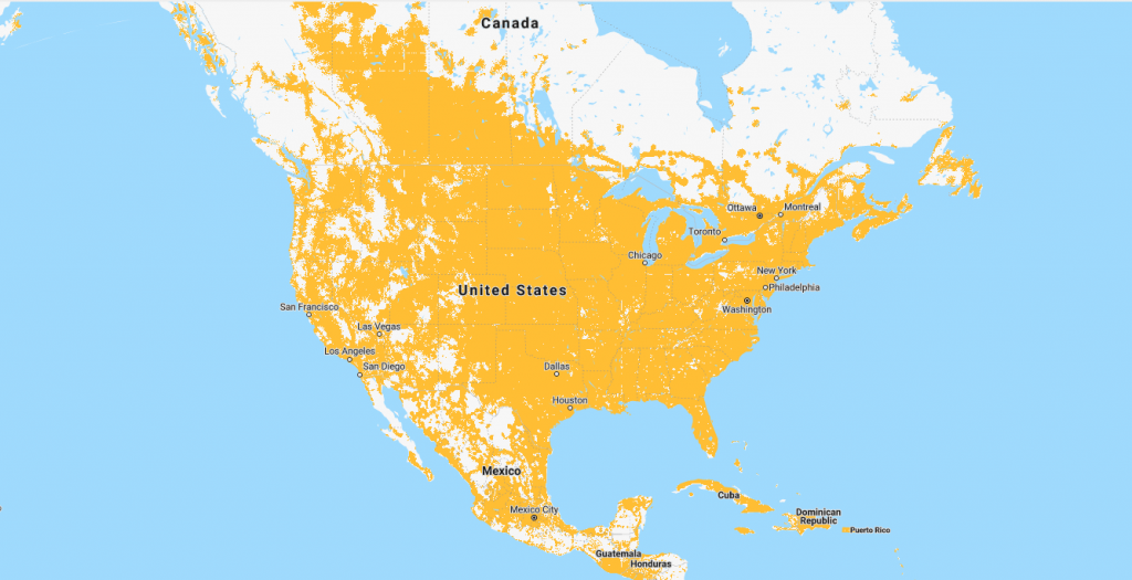 Mapa de cobertura de sprint