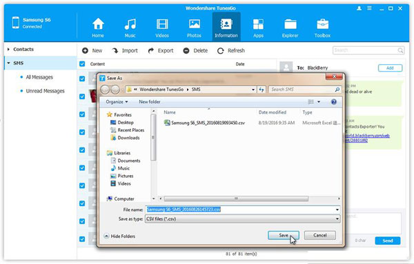 El mejor software para transferir música de iPod a computadora como Tunesgo