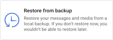 Restauración de Android desde la señal de copia de seguridad