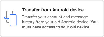 Transferencia de Android desde otra señal del dispositivo