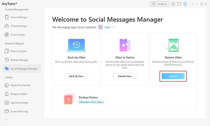 Cómo restaurar los mensajes de Viber sin copia de seguridad