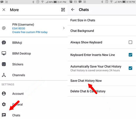 Realice una copia de seguridad de BBM en iPhone y Android
