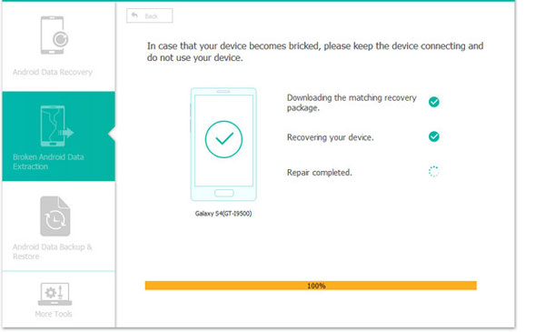 Teléfono Samsung Unbrick con extracción de datos de Android roto