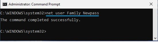 Cambiar la contraseña de inicio de sesión de Windows 10