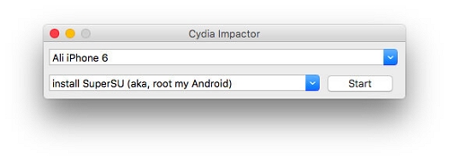Ubicación falsa de Cydia