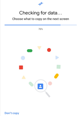Copiar datos de Android a Pixel utilizando la herramienta de transferencia de datos