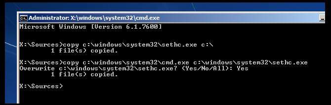 Administrador contraseña predeterminada Windows 10