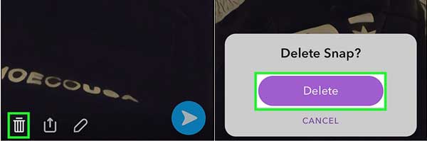 Eliminar imágenes de los recuerdos de Snapchat