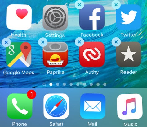 Cómo desinstalar una aplicación en iPhone desde la pantalla de inicio