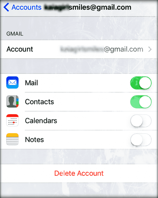 eliminar la cuenta de correo