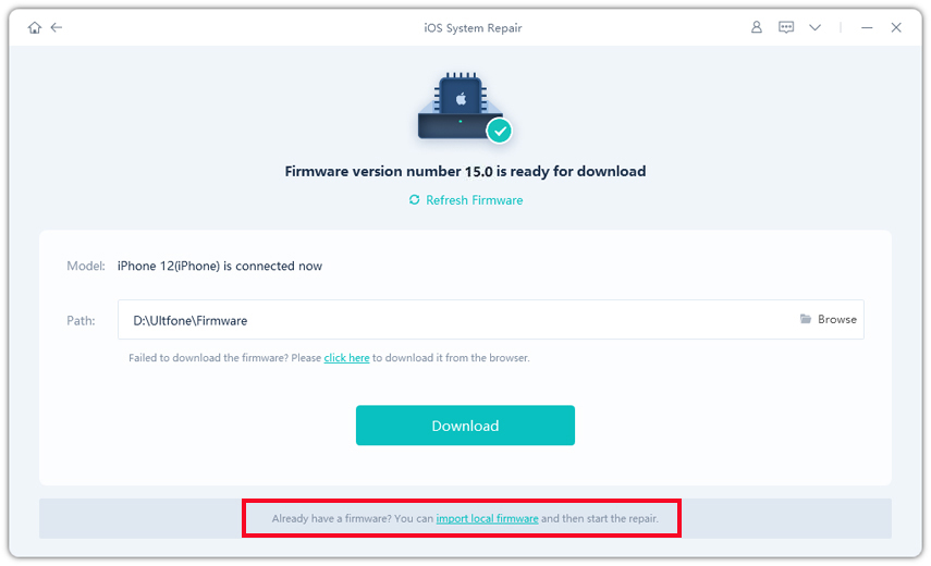 Descargar ya existió firmware