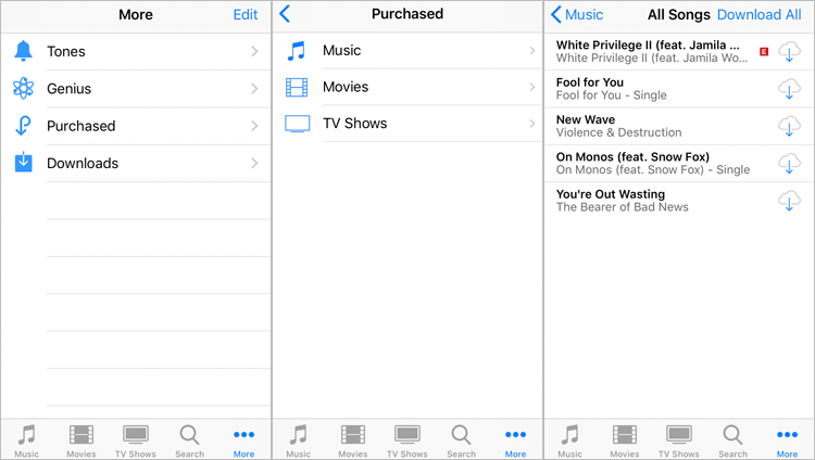 Cómo restaurar las canciones de iPod con iCloud