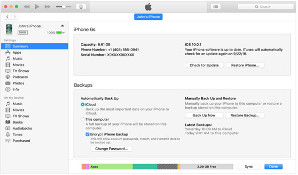 Cómo hacer una copia de seguridad de iPhone a iTunes en Mac