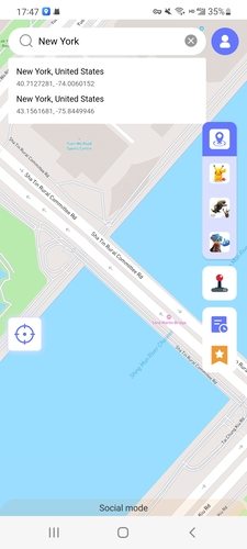 Aplicación de falsificación para Pokemon Go en Android Anygo