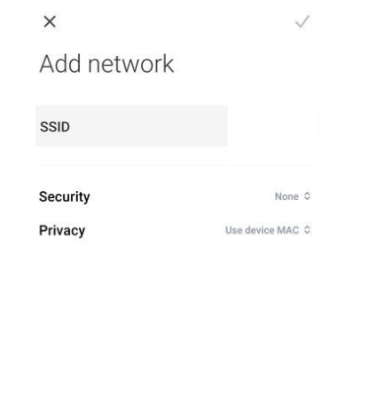 Ingrese el texto en la sección SSID