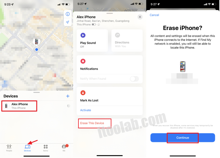 Desbloquee el iPhone sin contraseña o identificación facial o computadora