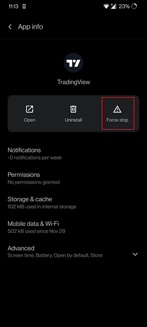 Android baterías de drenaje rápido - aplicación de parada de fuerza