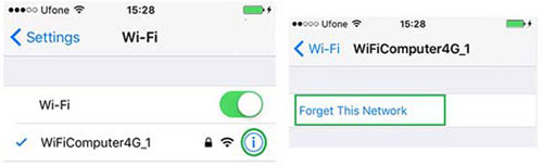 Vuelva a conectar wifi para arreglar la carga de iCloud atascada