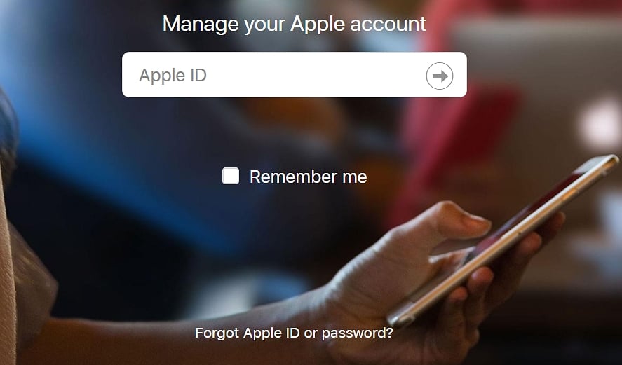 Olvidé la identificación o contraseña de Apple