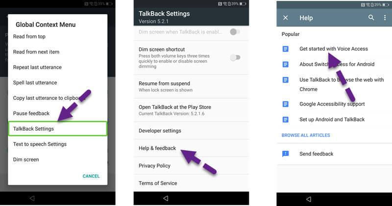 Oppo FRP Bypass a través de Talkback