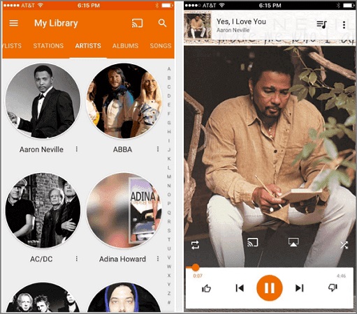 Player de Google Music