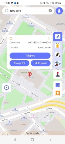 Aplicación de falsificación para Pokemon Go Android Anygo