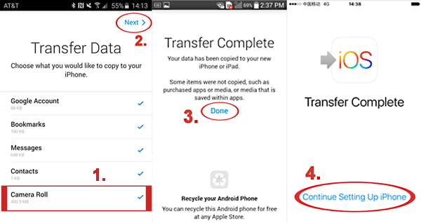 Cómo enviar videos de calidad de Android a iPhone con Mover a iOS