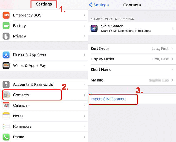 Importar contactos de la tarjeta SIM al iPhone