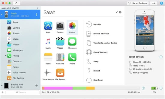 Software gratuito de copia de seguridad de SMS de iPhone como imazing