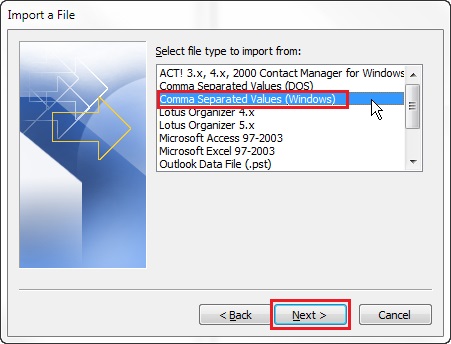 Transferir contactos de computadora a POCO con Outlook