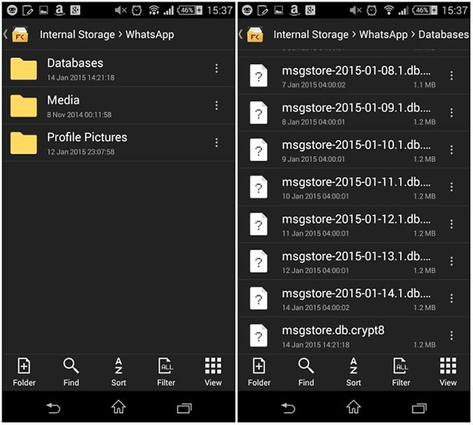 Copia de seguridad de WhatsApp Android sin Google Drive