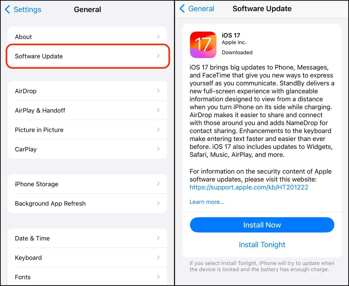 iPhone está fallando