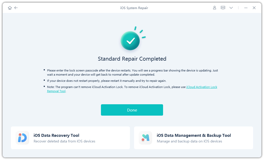 reparar iOS