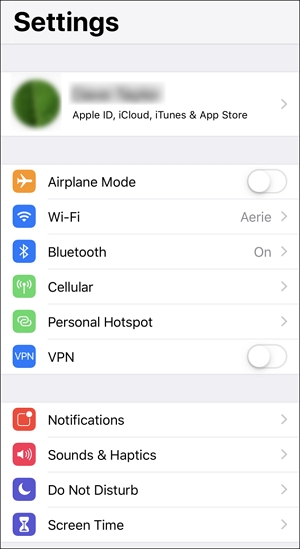 iOS 12 configuraciones