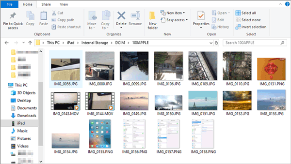 Copiar fotos de iPad a una computadora