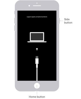Ingrese el modo de recuperación en iPhone 6s y más