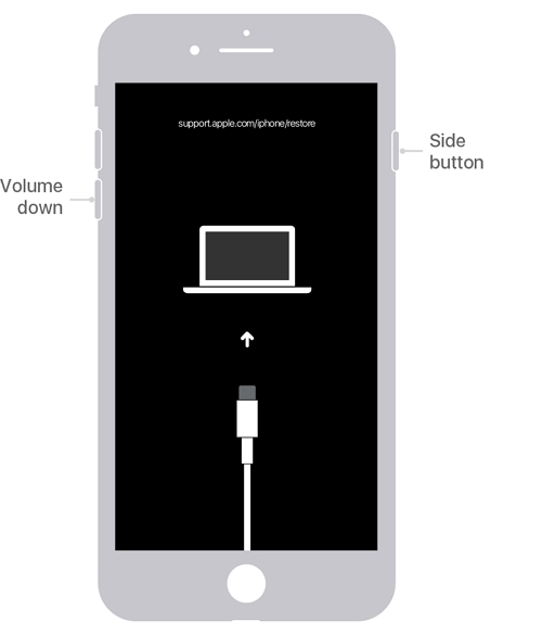 Modo de recuperación del iPhone 7 