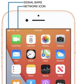 Verifique la señal de iPhone