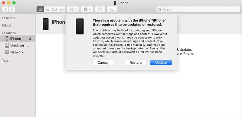 iPhone atascado en el logotipo de iTunes después de la actualización