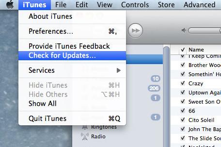 Actualizar iTunes en Mac