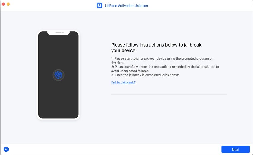 Pasos del desbloqueador de activación de Ultfone
