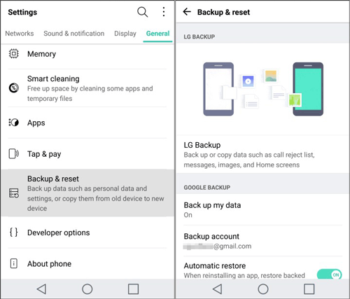 Cómo hacer la transferencia LG a LG con una copia de seguridad de LG