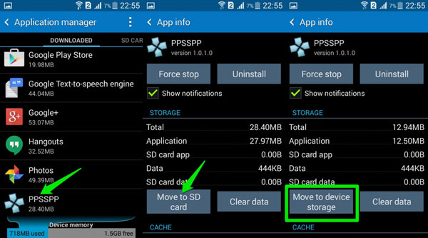 Libere espacio en Android transfiriendo datos a la tarjeta SD