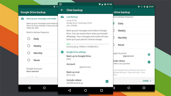 Cómo transferir los mensajes de WhatsApp de Android a PC a través de Google Drive
