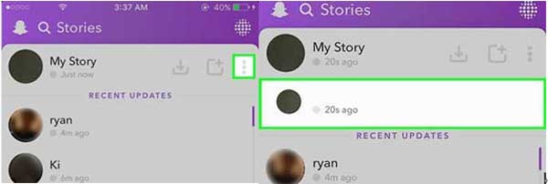 Seleccione un complemento para eliminar en Snapchat