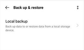 Cómo restaurar los datos después de restablecer la fábrica Android de la copia de seguridad local