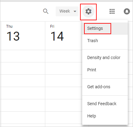 Importar calendarios a Google